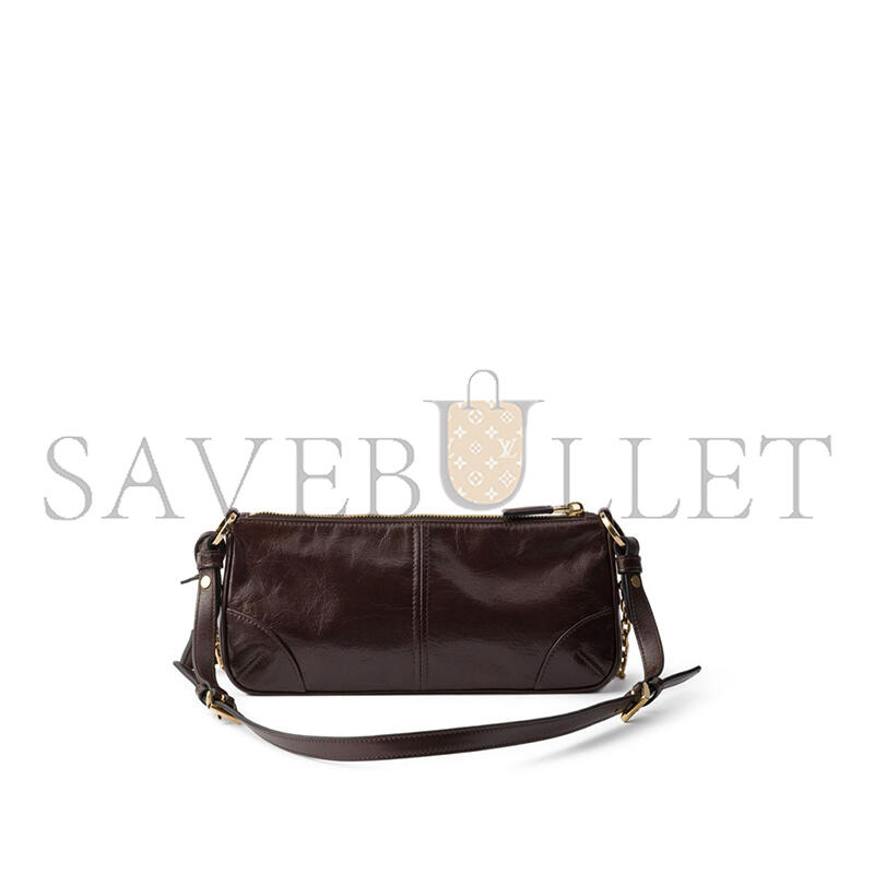 PRADA RE-EDITION 2002 MEDIUM LEATHER SHOULDER BAG 1BC221 (26*11.5*6cm)